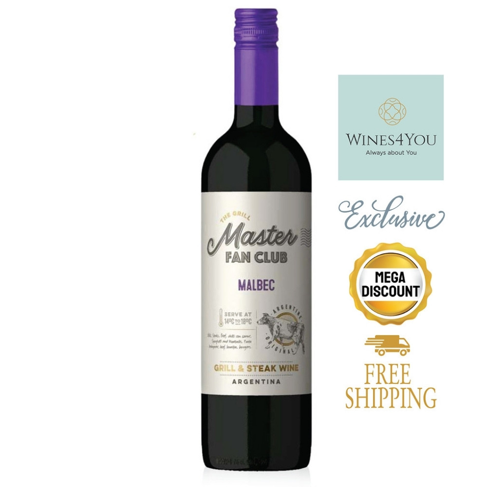 The Grill Master Fan Club Malbec Argentina Red Wine 2024